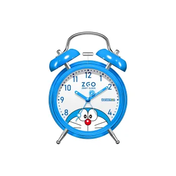 Zgo Sweeping Seconds Movement Metal Alarm Clock Unisex