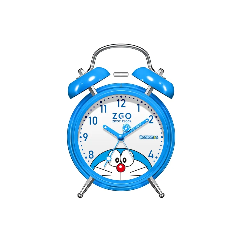 Zgo Sweeping Seconds Movement Metal Alarm Clock Unisex-0
