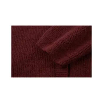 Mo Han Yi Mei Knitwear Women's Burgundy