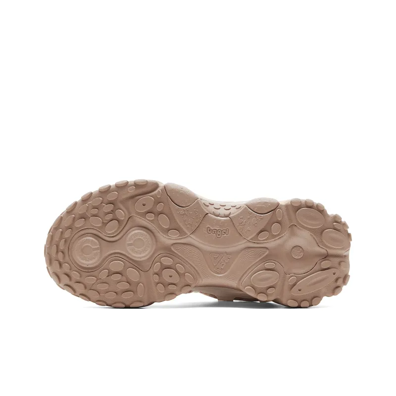 PEAK Taichi Bagel Shoes Low Top Casual Shoes Women's Milk White Brown-5