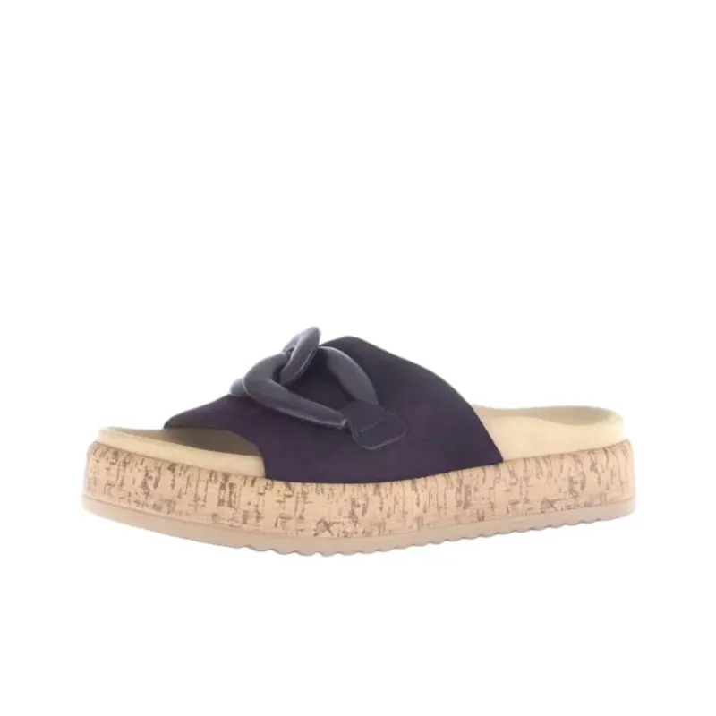 Gabor Abrasion Resistant Slide Slippers Women's Blue-2