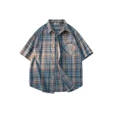 Blue White Plaid