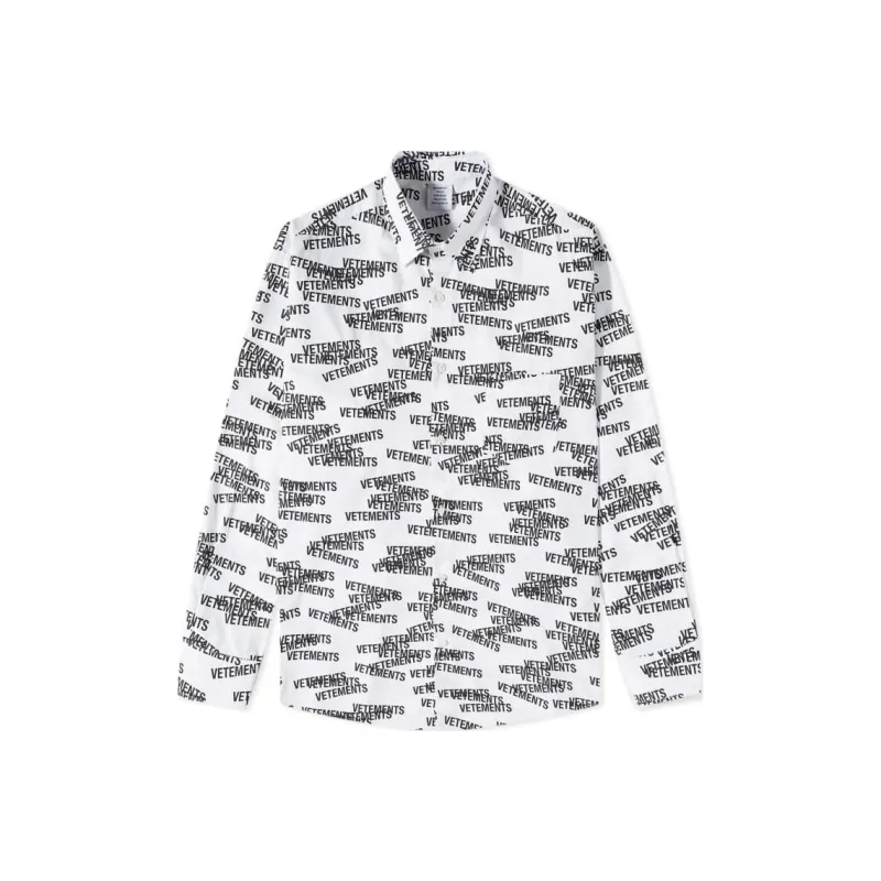 Vetements Shirts Men White-0
