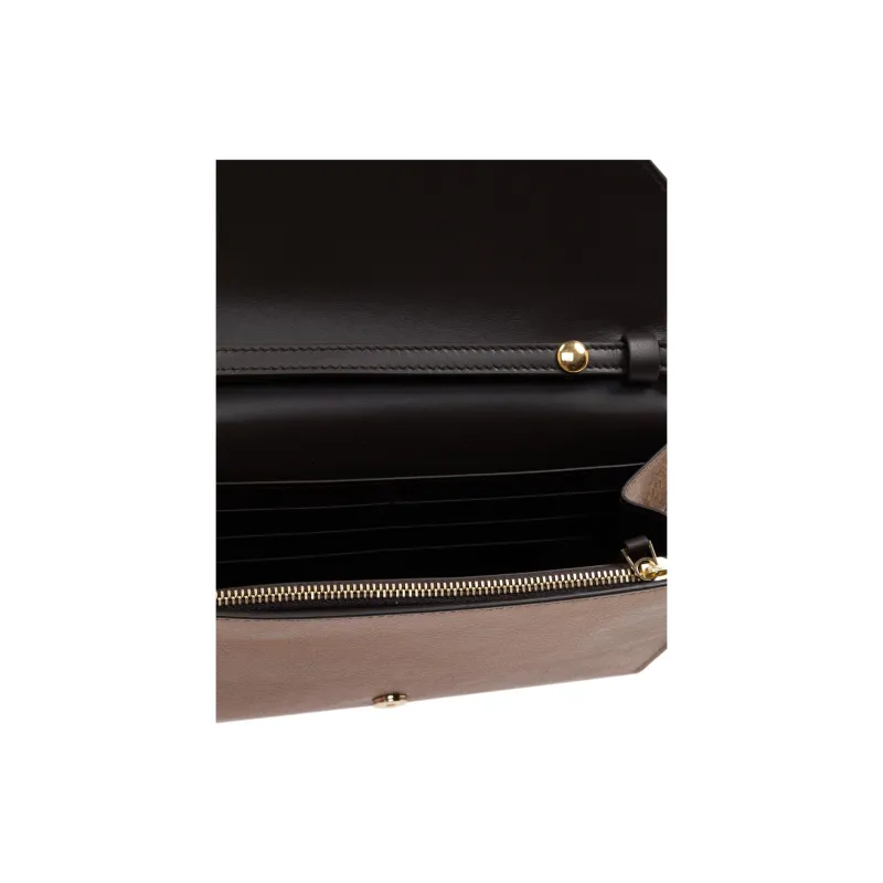 Lanvin Leather Wallet Women's Gold-3