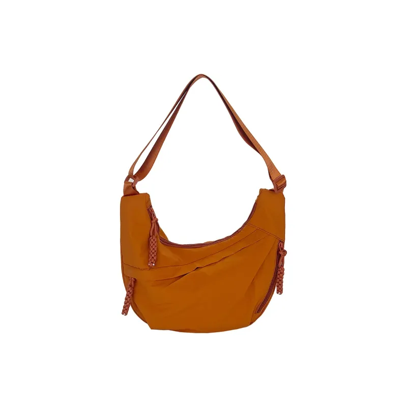 GOBLIN SHARKS 1759 Canvas Bag, Shoulder Bag, Crossbody Bag Regular Unisex Black/Ecru/Orange/Gray-12