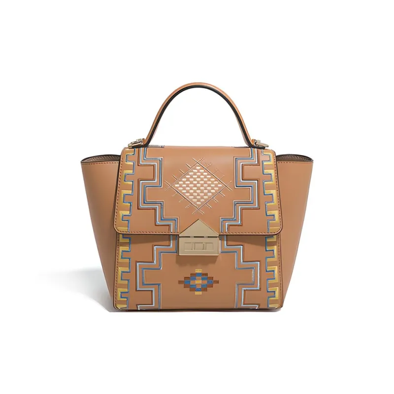 Forever Lucky Top Grain Cow Leather Shoulder Bag, Crossbody Bag, Handbag Women's Multicolor-11