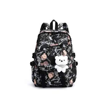SUN EARTH &U Nylon Fabric Backpack Unisex Multicolor