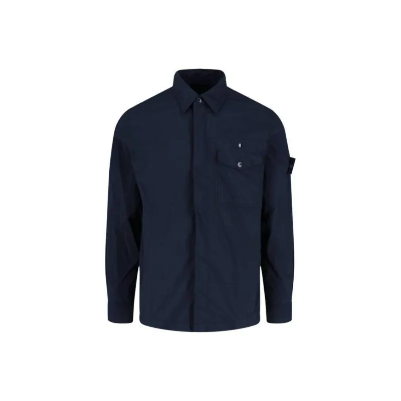 STONE ISLAND Ghost Collection Shirt Men's Marine Blue-0