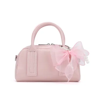 XIANGSU PU One Shoulder Handbags Women's Pink/Black/White/Silver