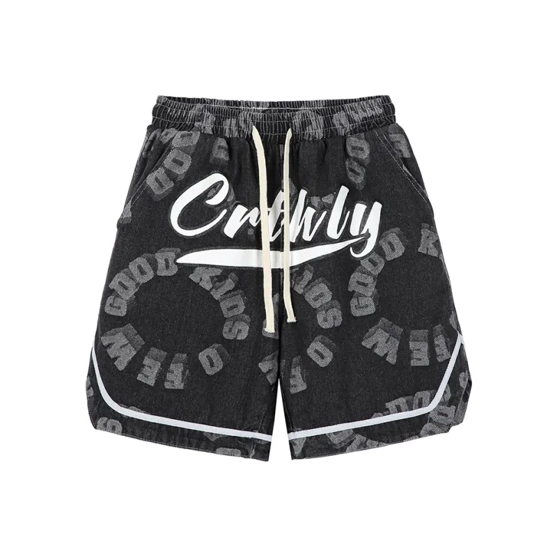 TESTUNG Classic Denim Shorts Unisex-0