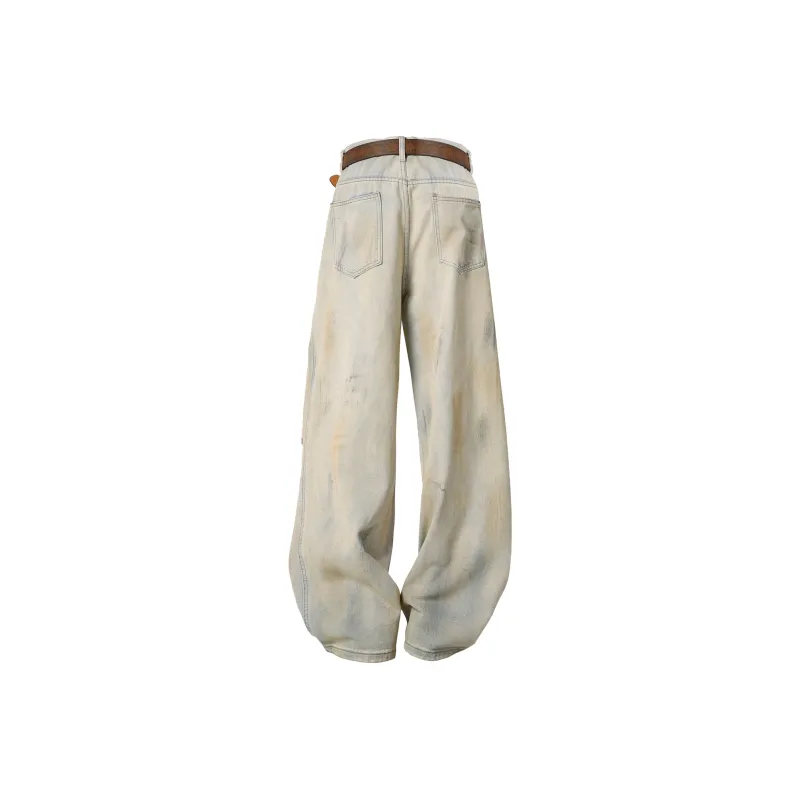 H.V.G.A Jeans Unisex Yellow Mud-1