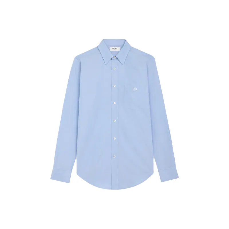 CELINE Shirts Men Blue-0