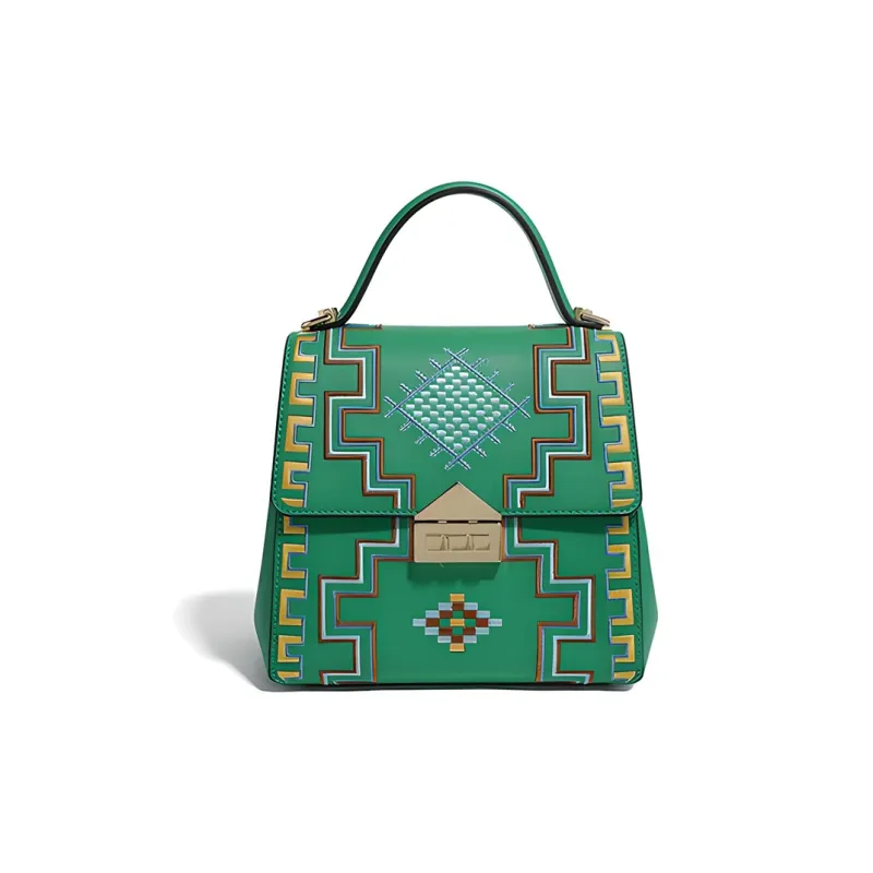 Forever Lucky Top Grain Cow Leather Shoulder Bag, Crossbody Bag, Handbag Women's Multicolor-6