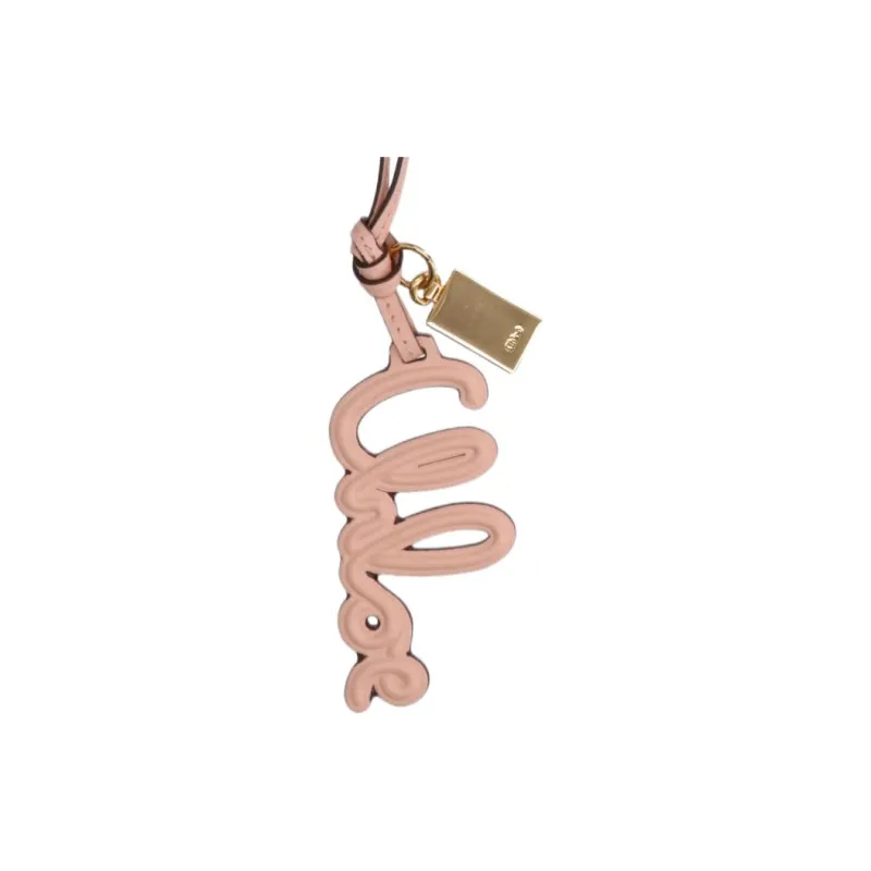Chloe Calfskin Keychains Women's Pink-2