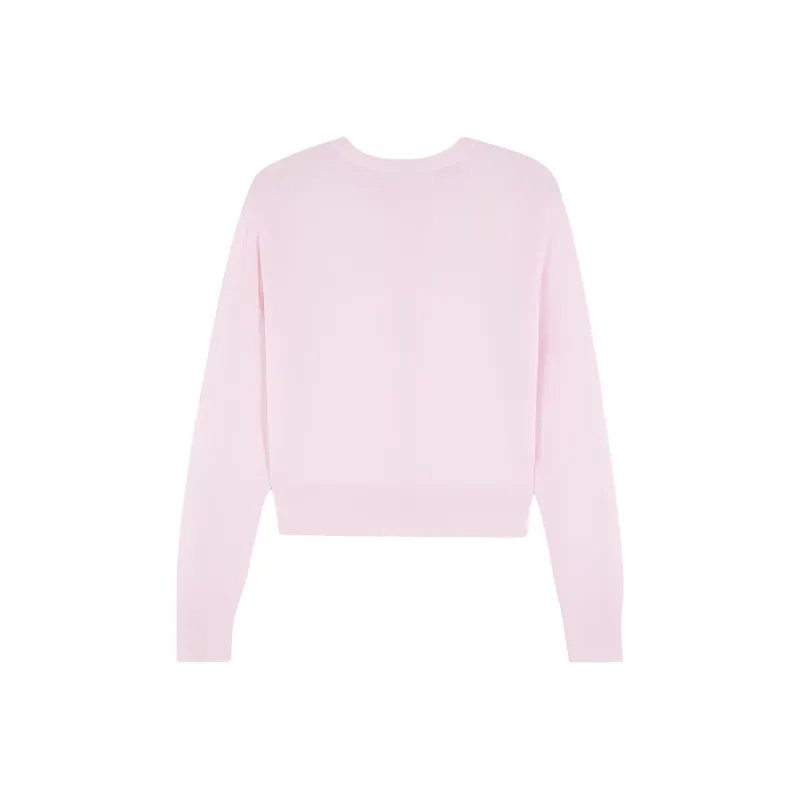 Maison Kitsune BABY FOX Series SS24 Sweater Women's Light Pink-1