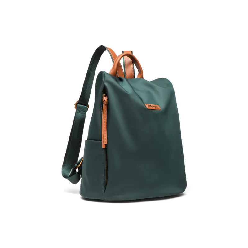 GELANNI Synthetic Leather With Cow Leather Backpack Regular Unisex Multicolor-1