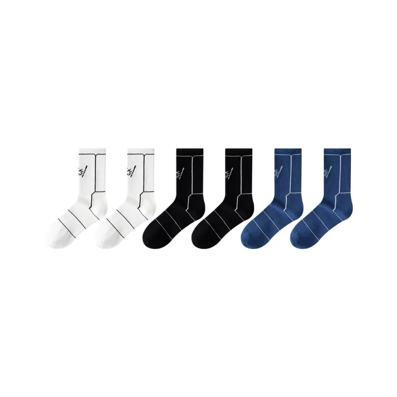 Cotton Gene Mid Calf Socks Men's Combo Set-31