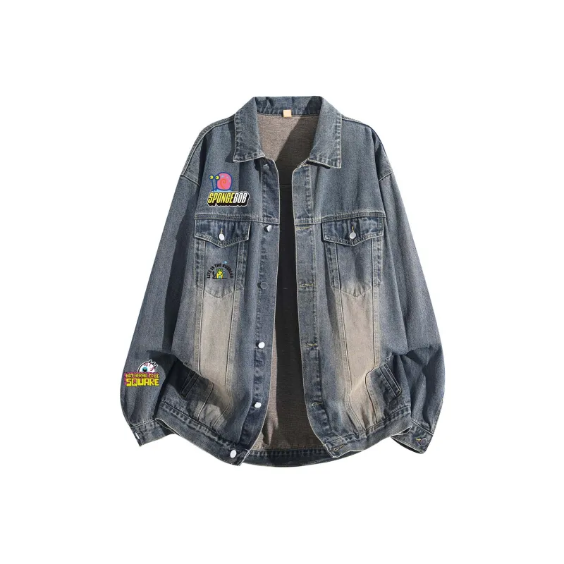 SPONGEBOB SQUAREPANTS Denim Jacket Unisex-2