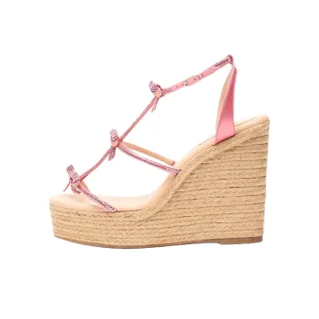 RENE CAOVILLA Caterina Roman Sandals 12cm Women's Rose Pink
