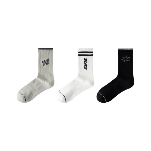 Cotton Gene Mid Calf Socks Men's Combo Set