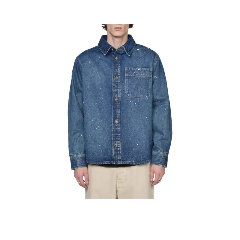 A.P.C Basile Splash Effect Shirt Jacket-0