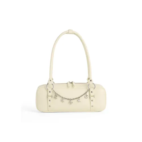 JACD PU Shoulder Bag Women's Apricot/Green