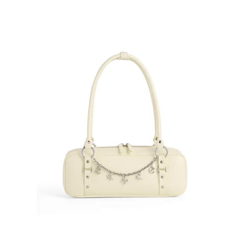 JACD PU Shoulder Bag Women's Apricot/Green-0