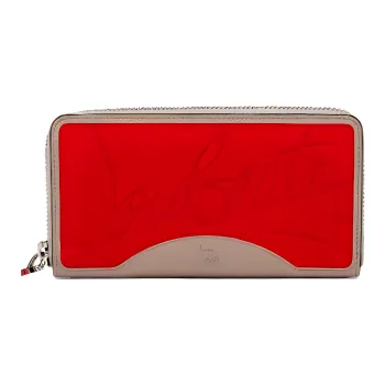 CL LUBOTING Calfskin Wallet Regular Men's Red & Brown