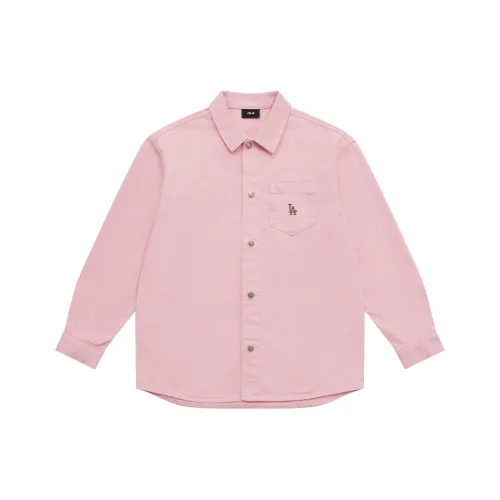 MLB MLB Preppy Style Collection Los Angeles Dodgers SS25 Shirt Unisex Pink