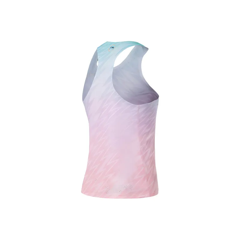 LINING Running Collection Tank Tops Men White Base With All Over Print-1