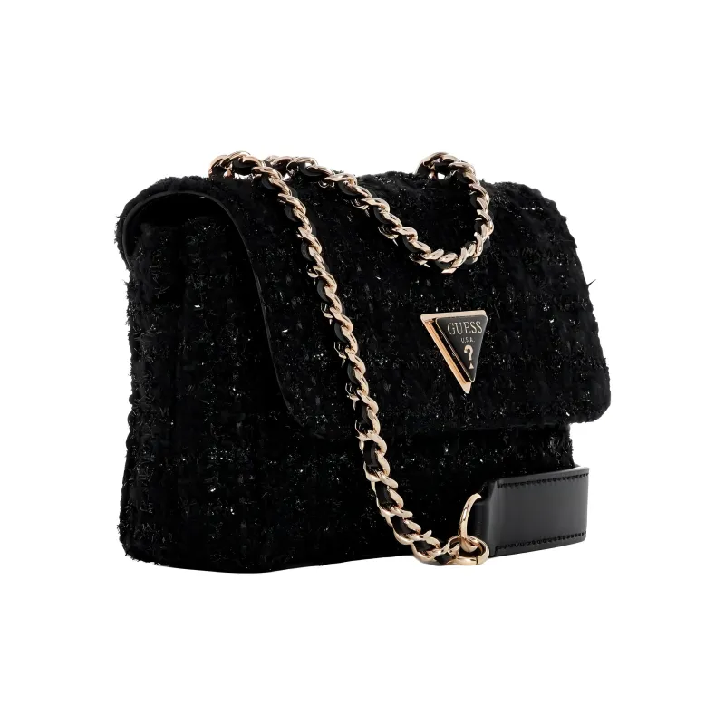 GUESS Velvet Shoulder Bag Crossbody Bag Mini Women's Black-1