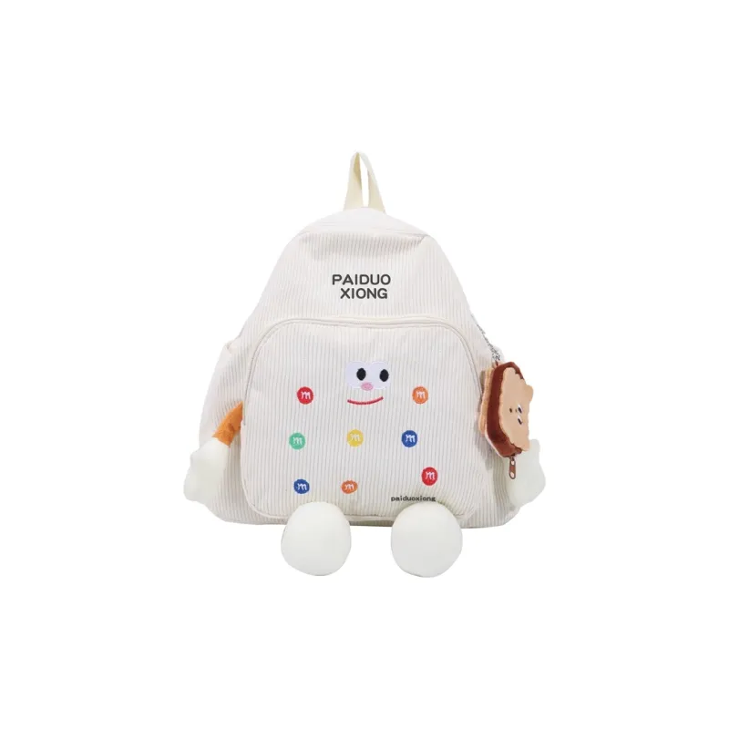 BUBM Corduroy Backpack Regular Women's Multicolor-6
