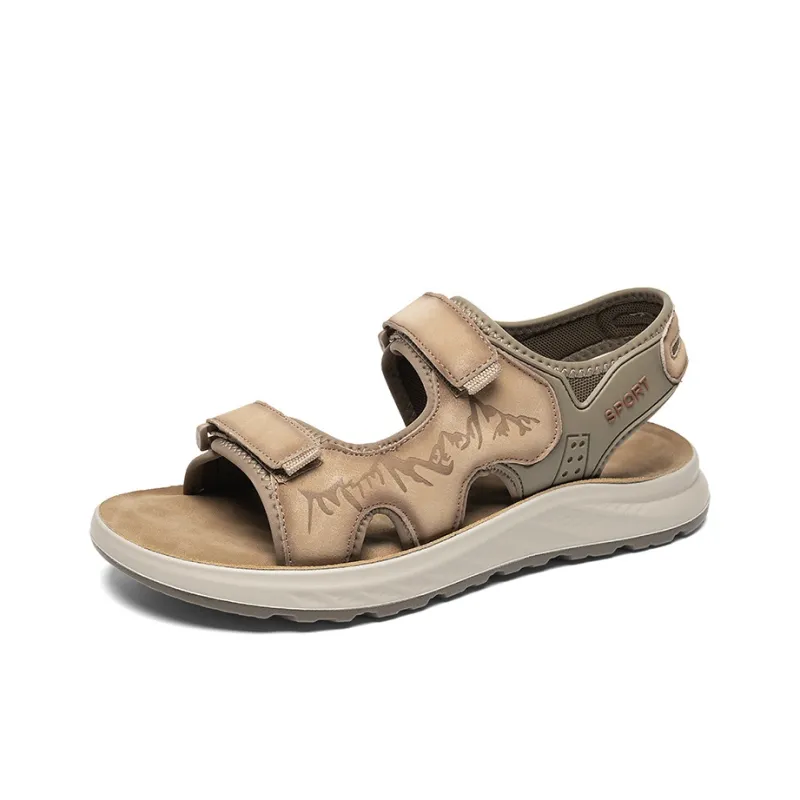 QIUTEXIONG Beach Sandals Men Sand/Gray-7