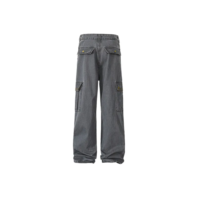 HOKLV Cargo Pants Unisex Light Green-7