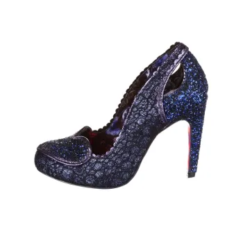 IRREGULAR CHOICE Loren Love Slim Heel High Heels 10.3cm Women's Marine Blue
