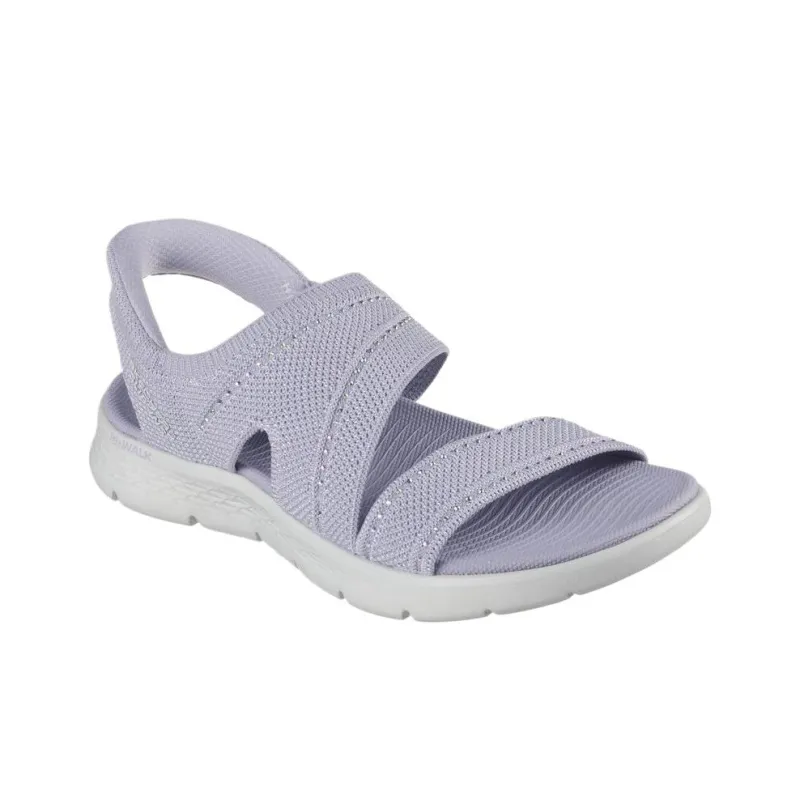 Skechers Go Walk Fle One Strap Sandals Women's Light Purple-1