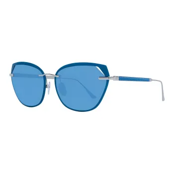 ESCADA Metal Plastic Irregular Shape Sunglasses Women's Blue