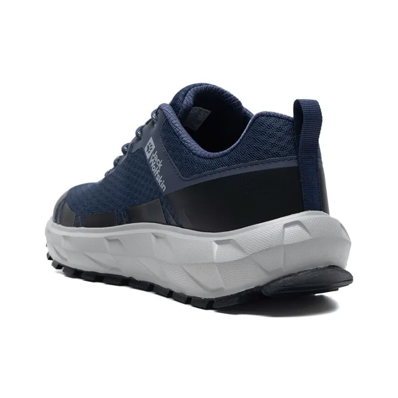 Jack Wolfskin HIKE VENTURA Abrasion Resistant Breathable Low Top Hiking Shoes Men's Blue Gray-2