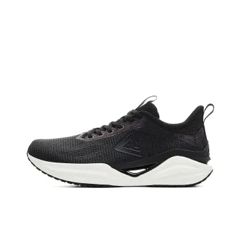 PEAK Cushioning Lightweight Anti Rollover Low Top Running Shoes Women's Black Ivory