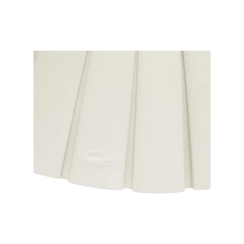 LACOSTE Sheepskin One Shoulder Handbag Women's Ivory-3