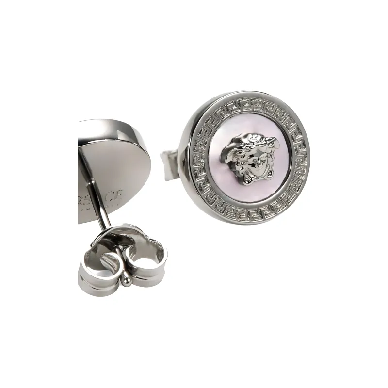 VERSACE Icon Stud Post-Back Fastened Earrings-2