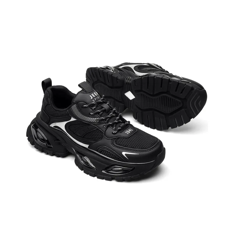 JEEP SPIRIT Slip Resistant, Abrasion Resistant, Breathable, Height Increasing Low Top Chunky Sneakers Men's-9