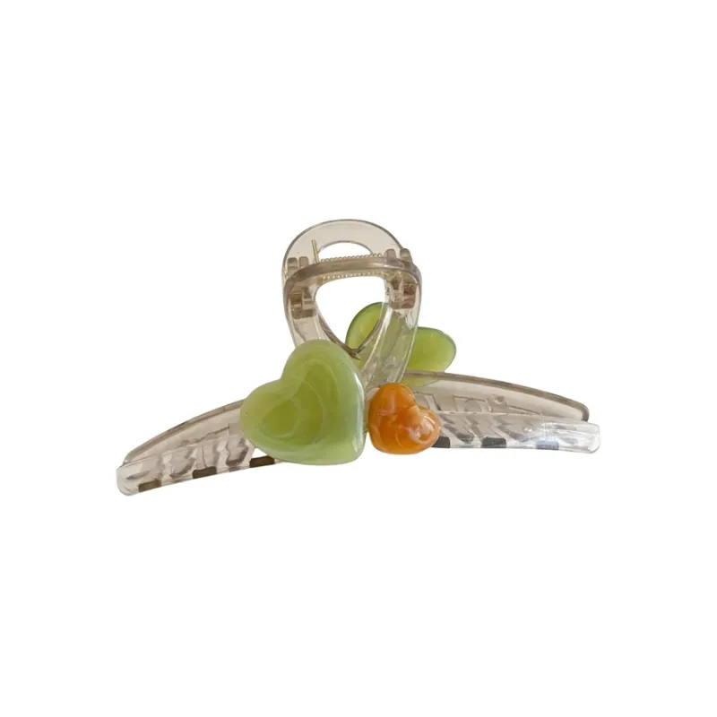 Water Jade Acrylic Hair Clips Women's-7