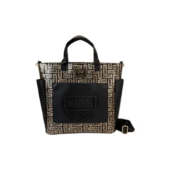 Loungefly Faux Leather Handbag Men's Gold Print