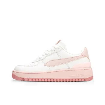 GLO BULL Anti Slip Wear Resistant Low Top Skateboard Shoes Women's White Pink