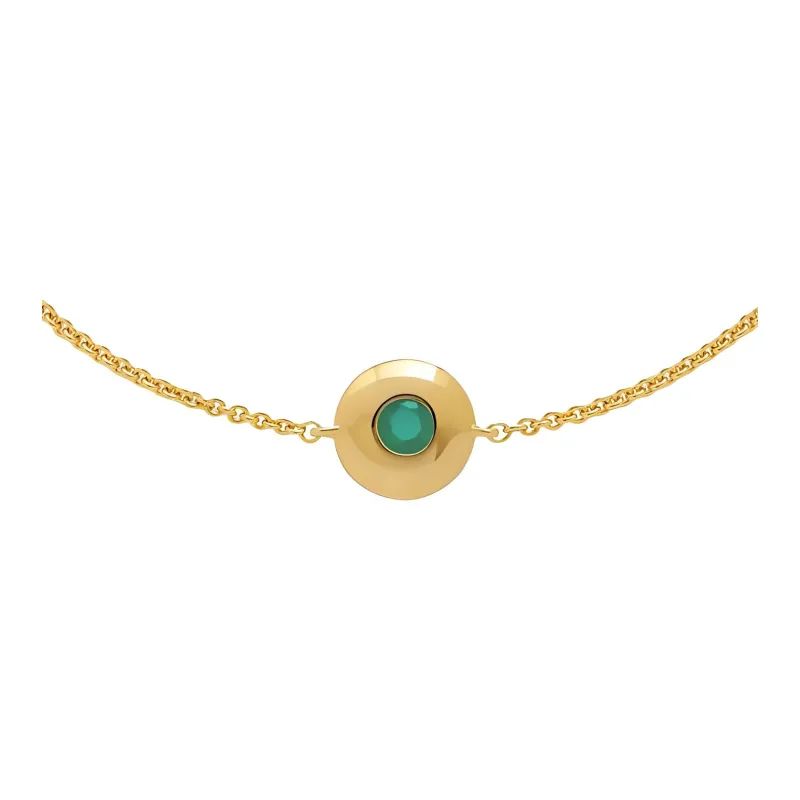 Monica Vinader 18kt Yellow Gold Vermeil May Birthstone Bracelet-1