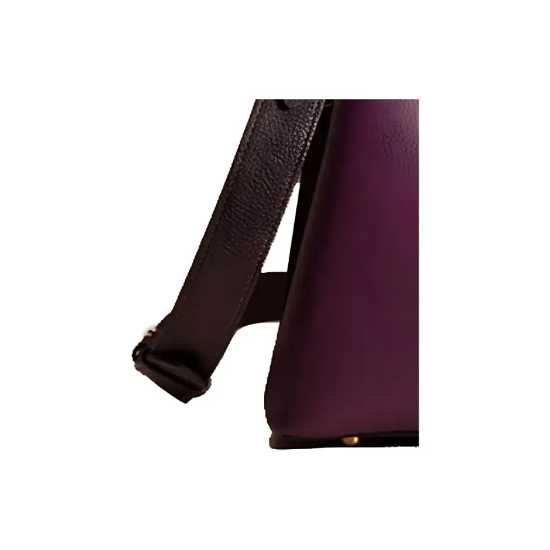 COACH Willow Pebbled Leather Crossbody Handbag, Shoulder Bag Large Size Women's Purple-3