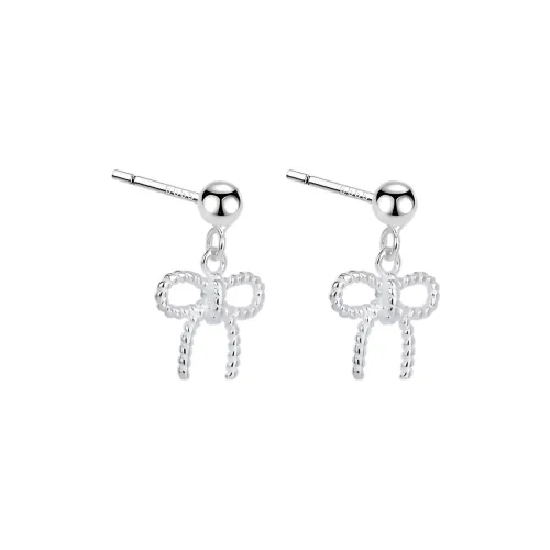CUOOYINO 925 Sterling Silver Stud Earrings Women's Silver