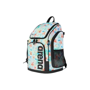Arena Polyester Backpack Unisex Green/Blue/Blue & Pink