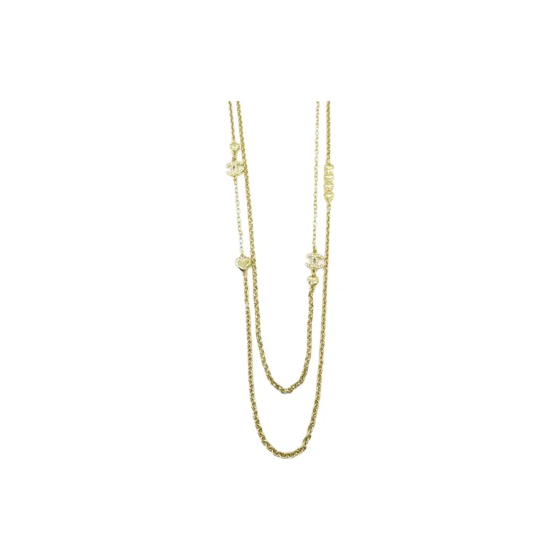 CHANEL 1986 1988 Multi chain Necklace-0